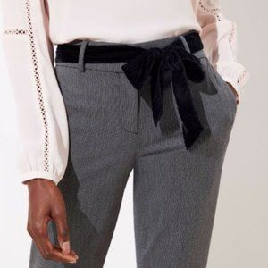 Velvet Tie Slim Fit Pants